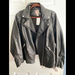Faux Leather biker jacket